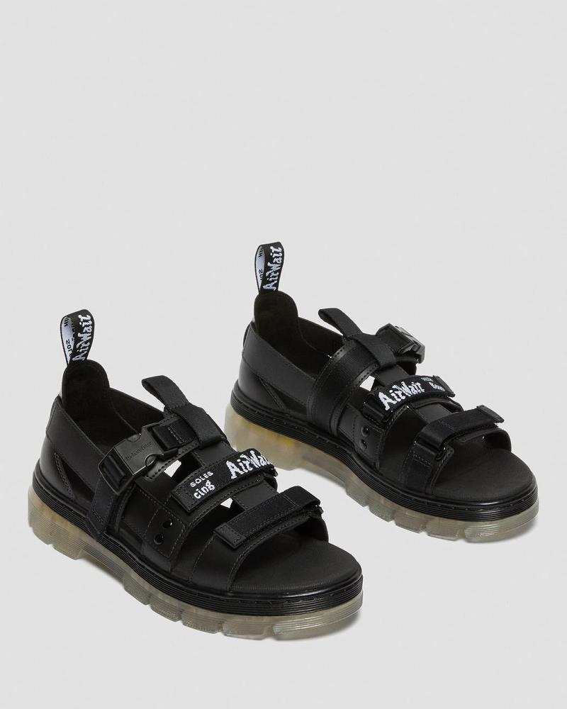 Dr Martens Pearson Iced Vrijetijds Sandalen Met Riem Heren Zwart | NL 166EBC